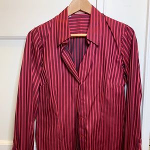 Thomas Pink French Cuff Pink and Maroon Shirt
